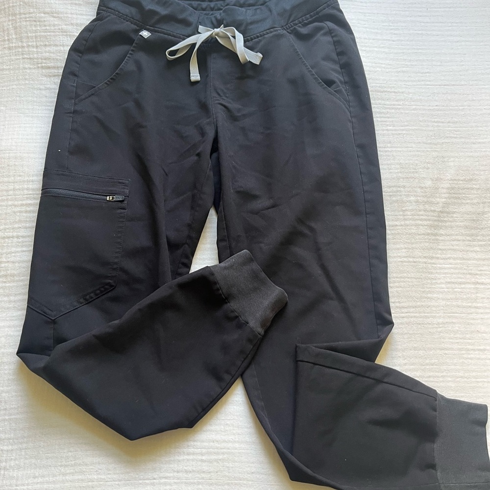 Figs Womens Black Scrub Joggers XXS